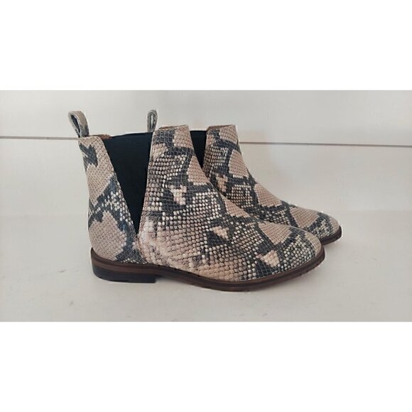 Lucky Brand Haylia Leather Snake Print Chelsea Boot/NWOB, Size 6.5M - Picture 3 of 9